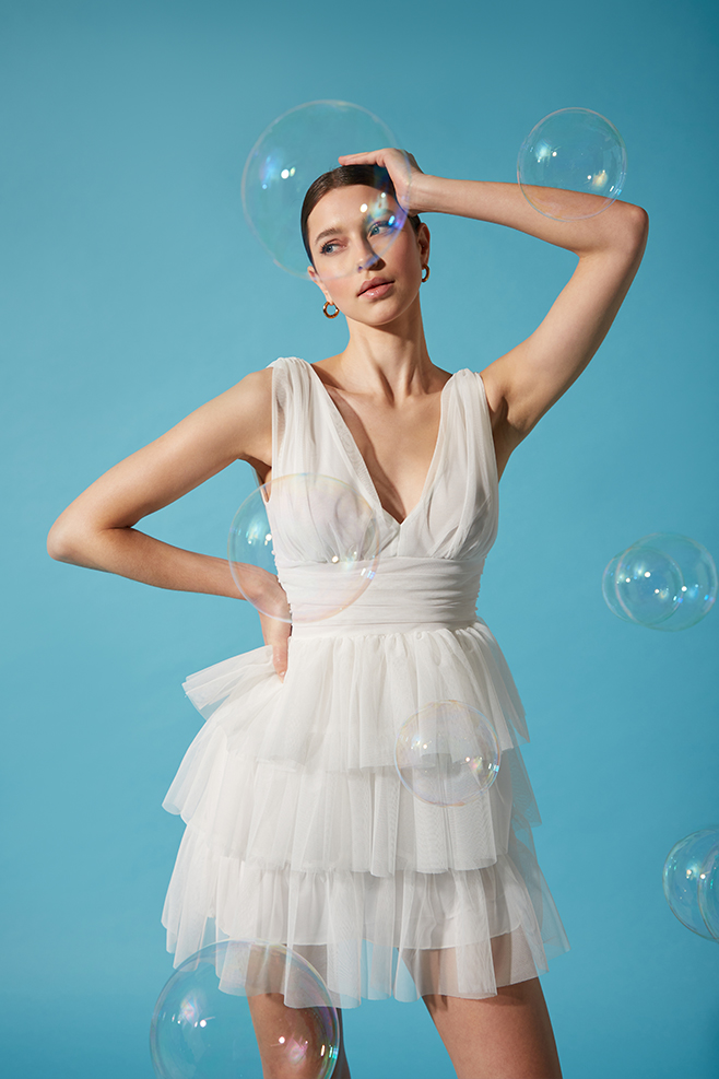 weißes Cocktailkleid weißes Cocktailkleid