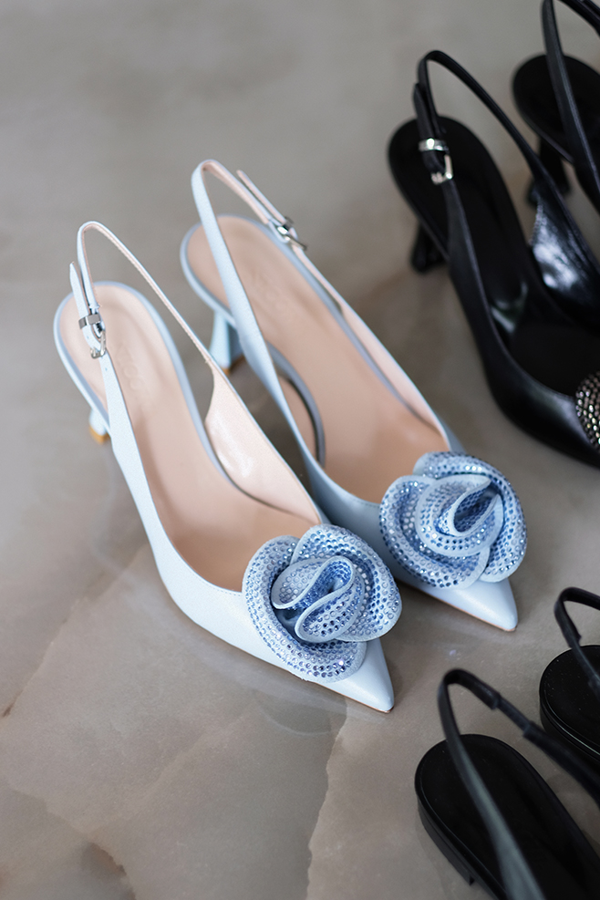 Slingback Pump Hellblau Italienische Sommerschuhe für Damen von Nicowa