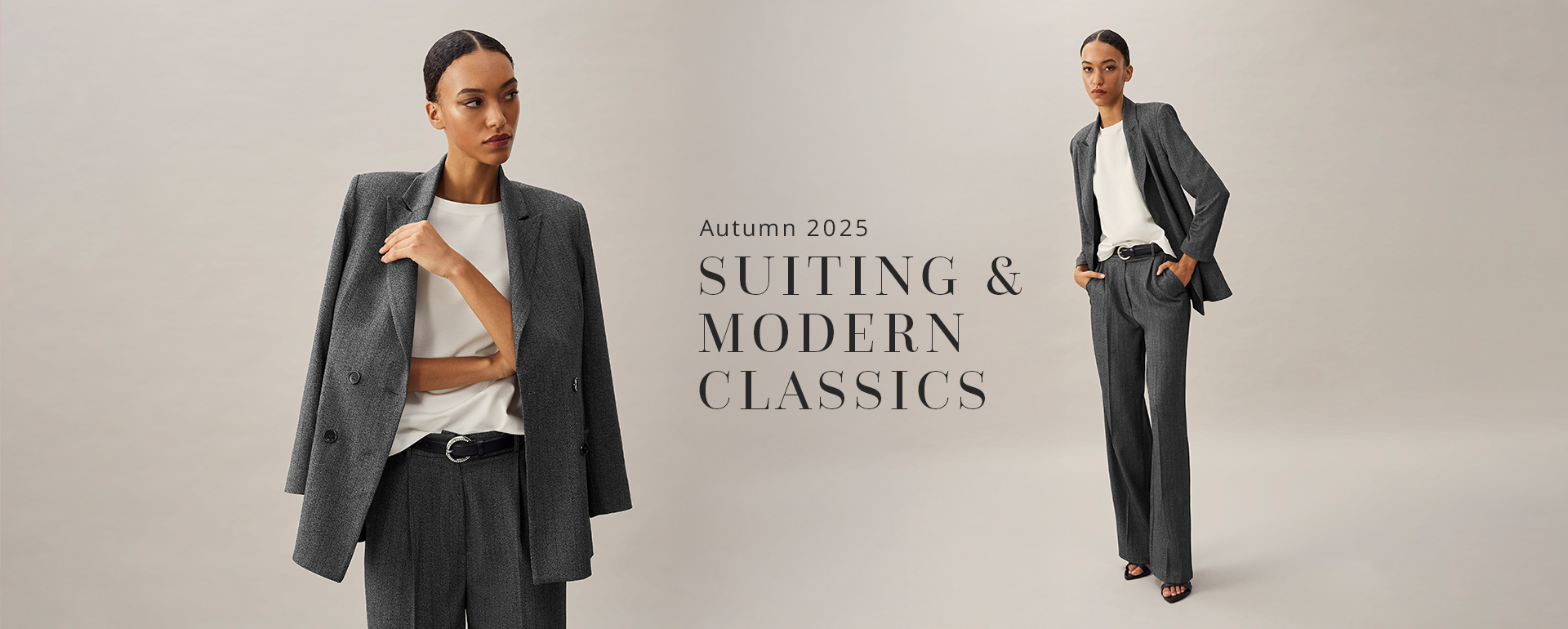 Capsule of modern suiting classic pieces
