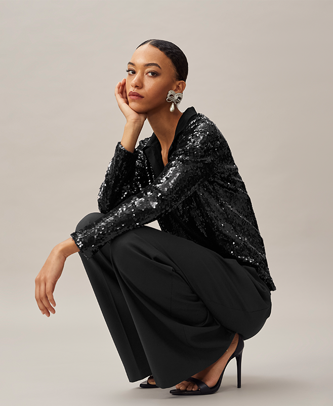 Sparkling blouses and shirts