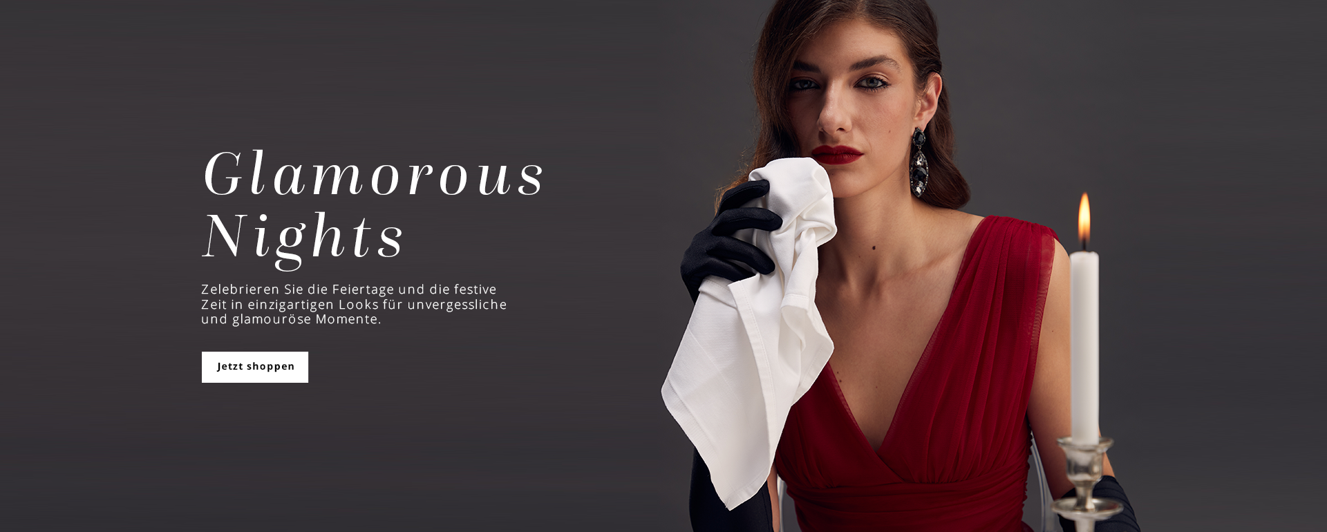 Glitzernde Abendkleider für die Festtage