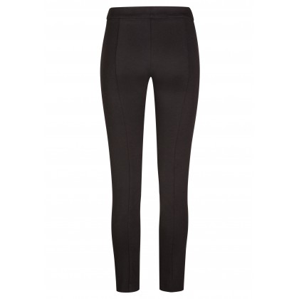 Modische Hose EMMA mit elegantem Kunstlederbesatz /