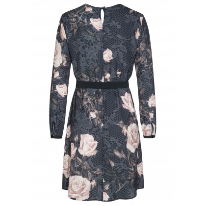 Romantisches Kleid MELINA mit elegantem Rosenmuster /