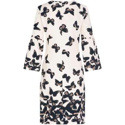 Bezauberndes Kleid KATHARINA mit femininem Schmetterlings-Muster /
