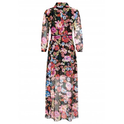 Modernes Kleid ROSALIE mit Blumenmuster /