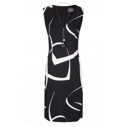 Modisches Kleid LOUISA mit stilvollem Allover-Muster /