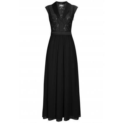 Bezauberndes Maxikleid ALICIA mit edlen Spitzen-Details /