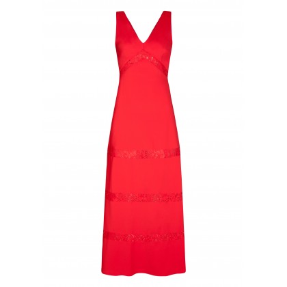 Edles Maxikleid AMBRA mit feinen Spitzen-Details /
