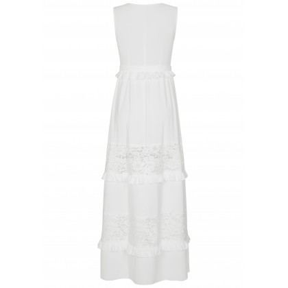 Edles Maxikleid DESIA mit stilvollen Spitzen-Details /