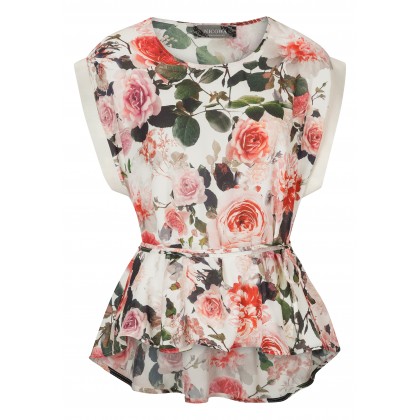 Bezaubernde Bluse FATA mit stilvollem Blumen-Dessin /