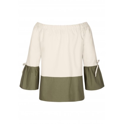 Bezaubernde Carmenbluse NUMILE mit stilvollen Details /