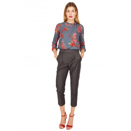 NICOWA – Elegante Bluse ALONA mit floralem Muster /