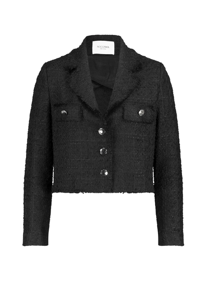 Nicowa Cropped blazer in bouclé - BAGIWO in BLACKarticle number NC7A32002019E-002