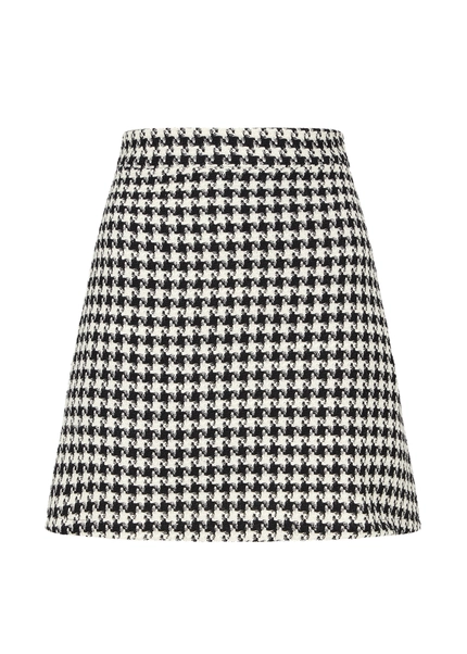 Nicowa Simple mini skirt made of bouclé LANITO in BLACK MULTICOLORarticle number NC8A22502019E-002