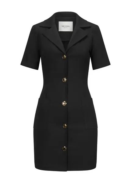 Nicowa Short blazer dress with pockets RILONA in BLACKarticle number NC9A22402019E-002