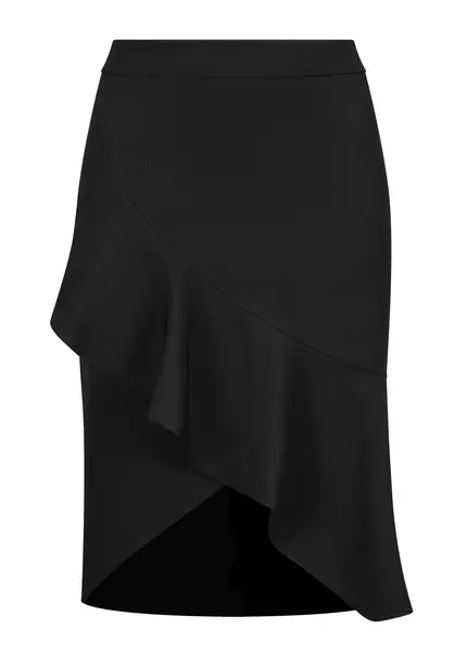 Nicowa Twill Ruffle Skirt - LOWIANA in BLACKarticle number NC9A24004019E-002