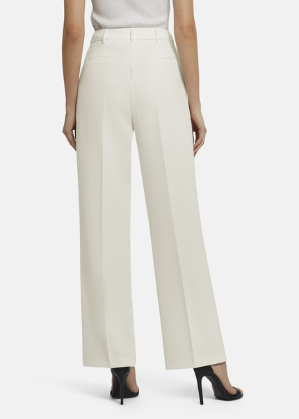 Wide-leg twill pants - VINIWA, White Detailansicht 1